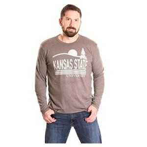 Alma Mater NCAA Men's Long Sleeve T-Shirt, Kansas